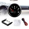 0-90 Ohm Kraftstoffanzeige, Marineboot Benzin Kraftstofftank Messgerät mit LED-Hintergrundbeleuchtung, Universelle Kraftstoffstandsanzeige für AUTO Auto LKW Fahrzeug Wohnmobil (Schwarz)