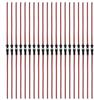 JST 2-Pin Cable Kit – 22AWG 135mm – 20 Pairs Male & Female – For RC Models, Car Audio, Adapters – Red/Black