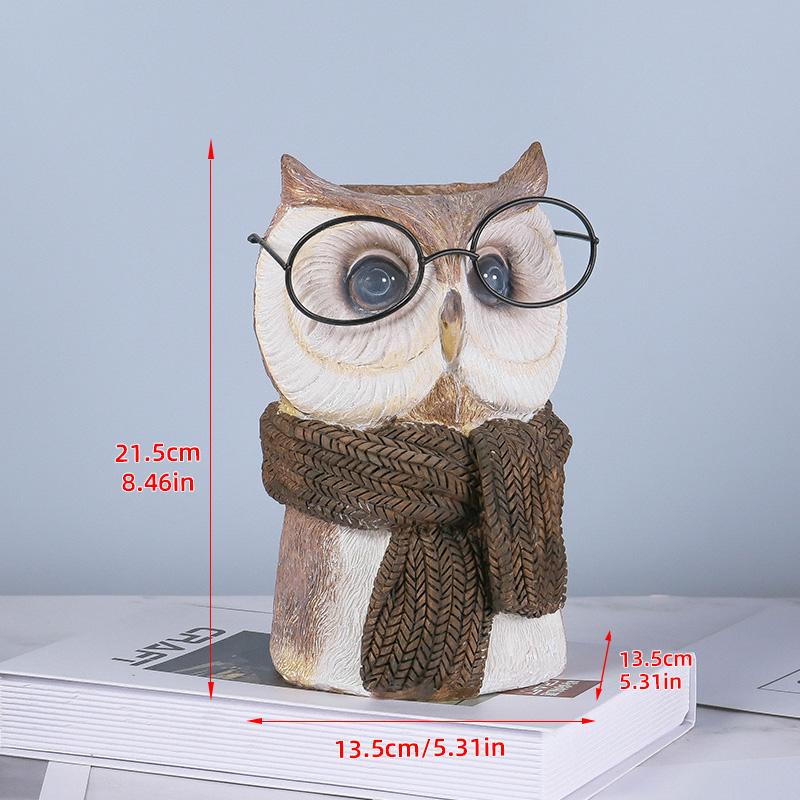 Resin Animal Flowerpots, Dry Vases, Home Decor, Owls, Deer, Suitable For Courtyard Gardens, Balconies, Living Rooms,Restaurants