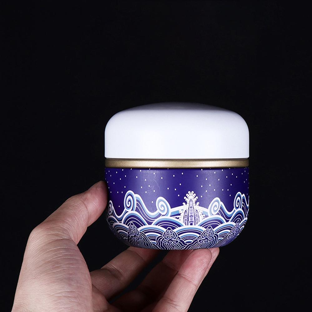 Iron Sealed Storage Container Kitchen Household With Lid Tea Jar Teaware Tea Box Candies Can