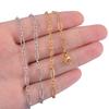 Stainless Steel Handmade Golden Figaro Necklace Chain High Quality Men's and Women's Jewelry