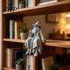 Adaptable Placement Wizard Statue 3D Printed Figurine, Small Shelf Sitter, Collectible Computer Desk Figure Desktop Ornament for Bookshelves,