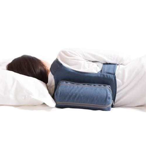 

The WoodyKnows 2021 is an improved version of the traditional side-sleeping backpack. Velcro straps and an improved zipper support breathing while you