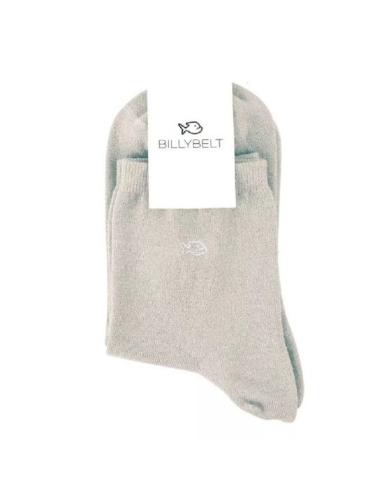 Socks - Billybelt - Sequins - White - One Size - Comfortable and Elegant