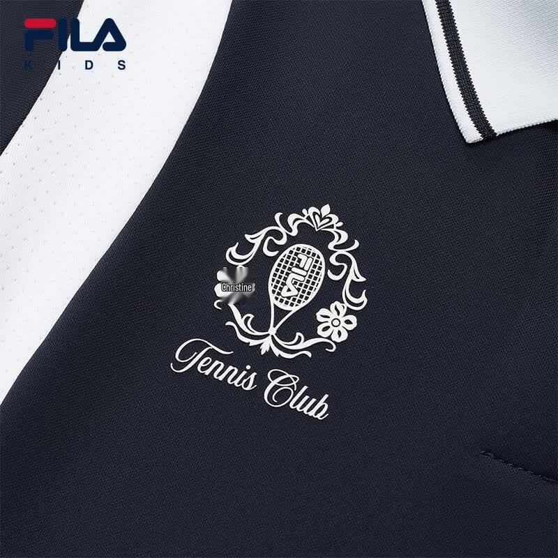 FILA Boys' Short Sleeve Knit Polo Shirt
