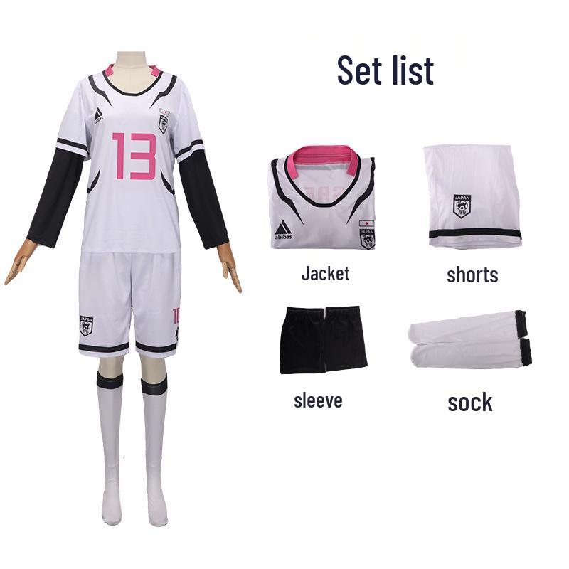 BLUELOC K Maglia Blue Lock Cosplay Set Completo: Modelli Bachira, Meguru, Chigiri, Isagi Disponibili