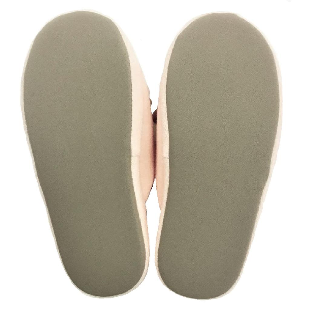 Senko Comfort Slippers with Floral Cotton Arched Cup Relaxed 91897 S.D.S. Motif, Pink, Approx. 25.5cm, Fabric, Sole, Shape, Fit,