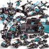 City Series Police Station Swat Corps Team Military Truck Car Construction Blocks Diy Fighting War Robot Plaything For Kids Present