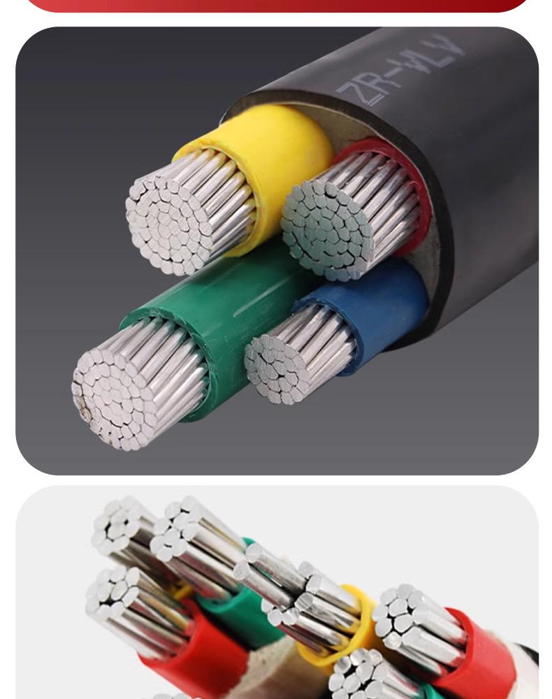 Far East Cable Aluminum Core VLV, 3-5 Cores, 95 sq mm, 120+1 Aerial, 150+2 Armored, 185 sq mm, 240 YJLV.