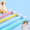 Dog Toothbrush 3pcs Small Round Head Pet Toothbrush Soft Hair Toothbrushes for Dog Teeth Cleaning Cat Toothbrushes Pet Products
