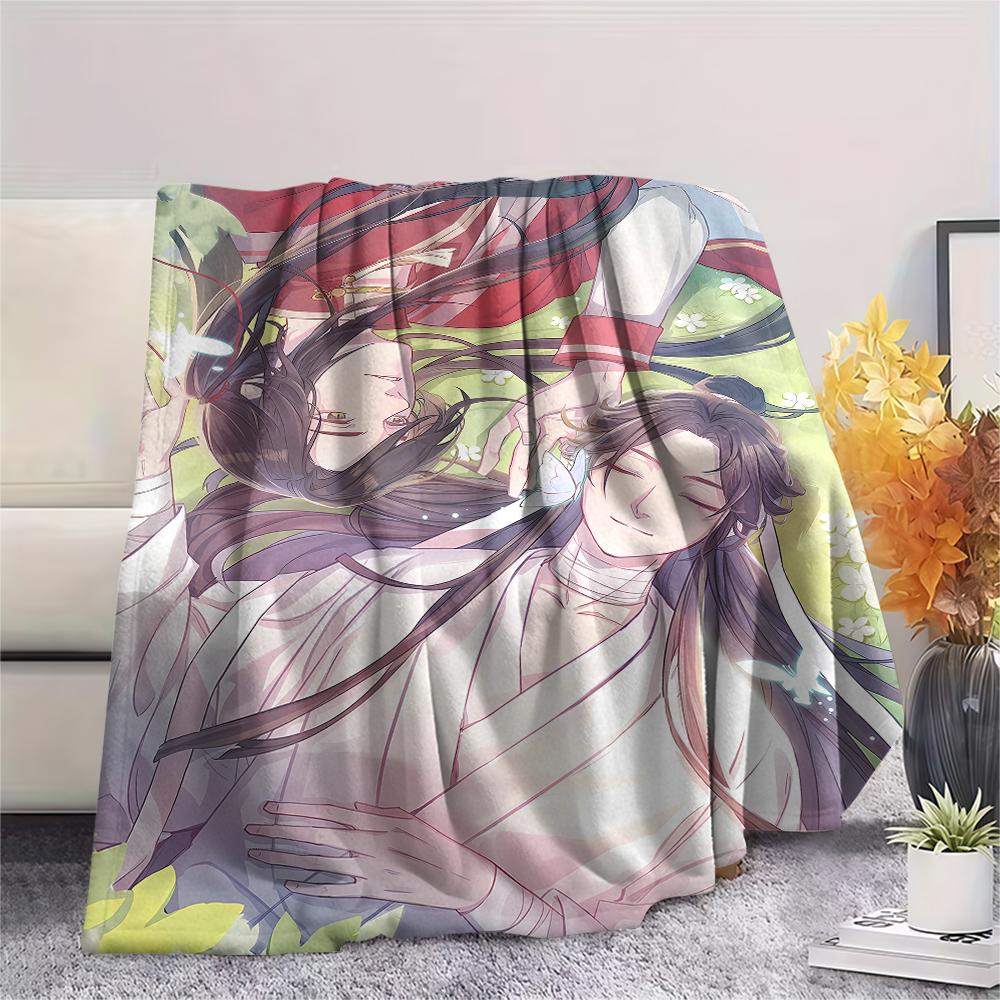 Heaven Official's Blessing Print Flannel Blanket,High Quality Comfortable for All Seasons,Home Decor,Warmth and Comfort,Perfect for Christmas Gifts