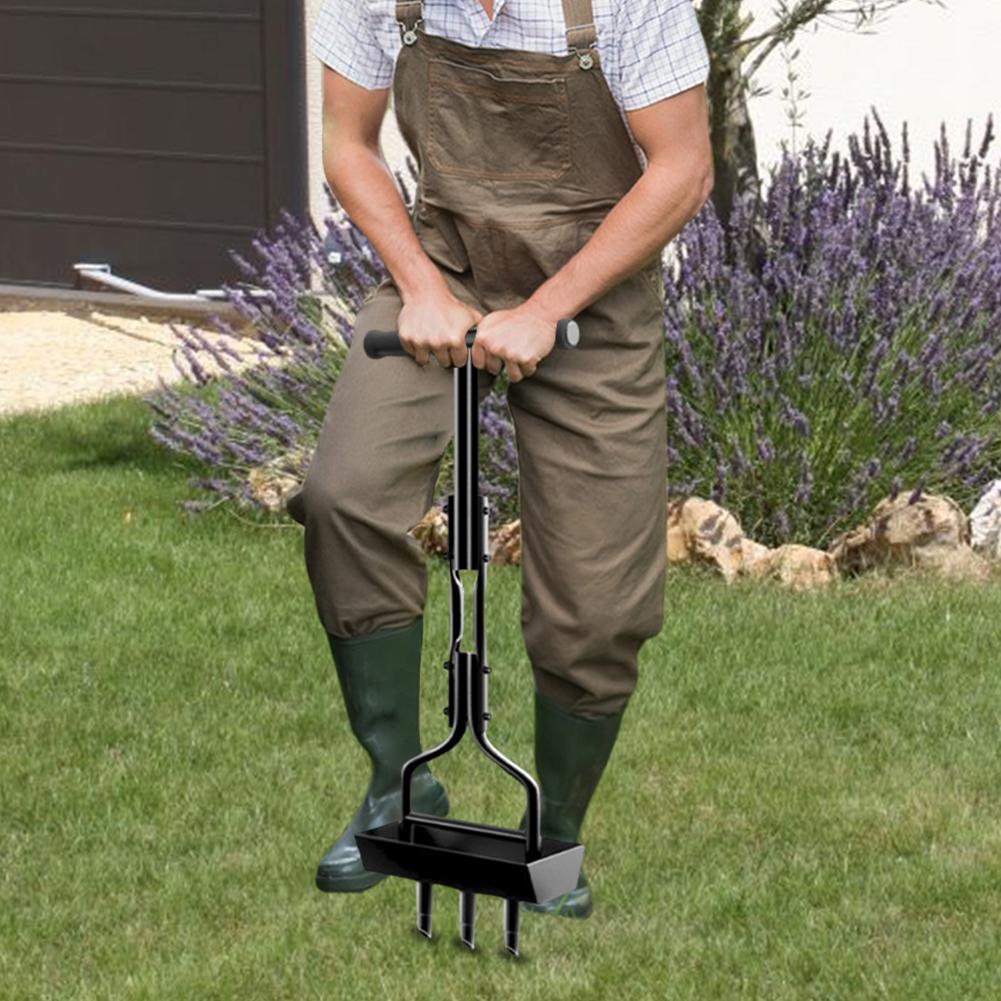 Manual Lawn Aerator Lawn Aerator Coring Tool T-shaped Handle Corer Plug Aerator Grass Aeration Gardening Tool for Lawn Yard Care