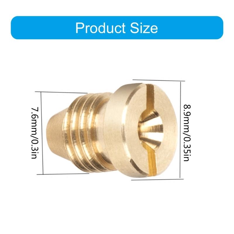 Brass Foam Lances Core Foamer Nozzle Suitable for Delicate Coffee Frothing 1.0/1.1/1.15mm Hole Design, Easy Installation