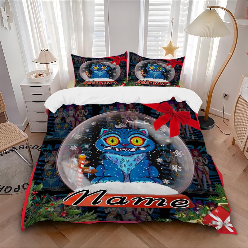 Custom Textile Kpop Demon Hunters Bedding 3 Piece Set HD Print Duvet Cover Pillowcases for Teens Adult Bedroom Decoration