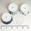 Nishikai Toki Hasami Ware Indigo Japan Microwave Pack Canister Set with Lid, 11x6cm Diameter, 3 Designs (Gift Boxed), Microwave and Dishwasher Safe, I