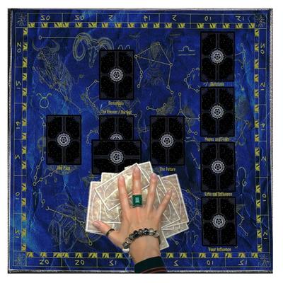 Divinations Tablecloth Reading Card Astrologys Tarots Cards Tablecloth Altars Cloth Divinations Board Game Accessories