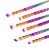 Four-Color Mermaid Makeup Brush Set - 10 Fish Tail Gradient Brushes