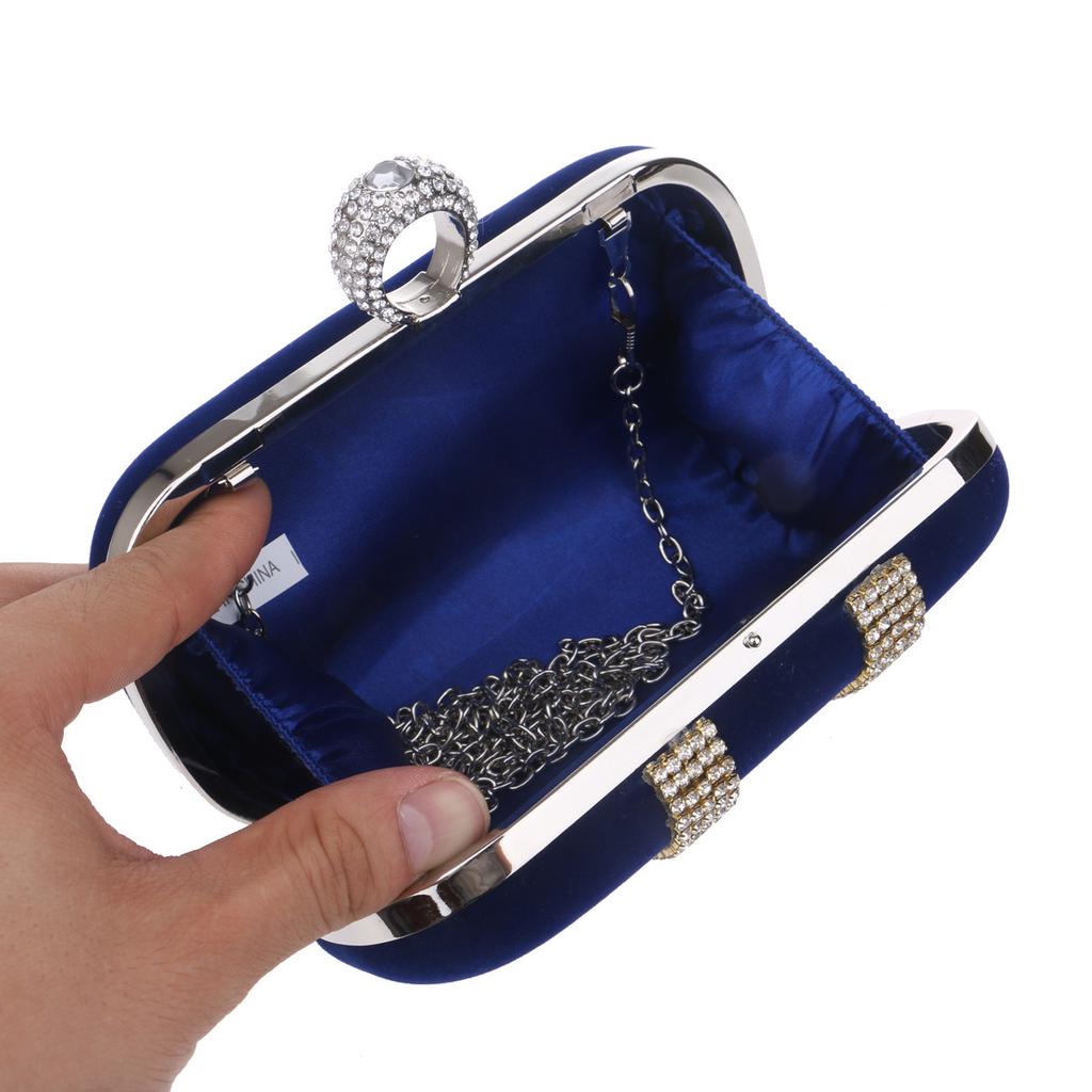 Dress Dinner Bag Color : Blue Evening Bags Diamond Tote Polyester Bridal Clutch Dress Dinner Bag Color : Blue Evening Bags Diamond Tote Polyester Bridal Clutch