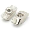 10-50pcs Nickel Plated M3 M4 M5 M6 M8 Slot T-nut Sliding T Nut Hammer Drop In Nut Fasten Connector For Aluminum Extrusion
