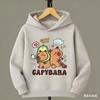 Mädchen Capybara Hoodie Jogginghose Set 3-12J Kinder Gemütliches Outfit Capybara Spielkleidung Jungen Alltags Sport Passendes Outfit