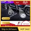 C200 E200  For Mercedes Benz 2025 For Benz AMG 2pcs Car Door Welcome Light Led HD Projector Lamp Courtesy Lights For Mercedes Be
