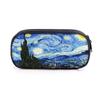 Famous Oil Painting Sunflower Skeleton Cosmetic Case Pencil Bag Van Gogh Stationary Bag Boys Girls Pencil Box School Supplies