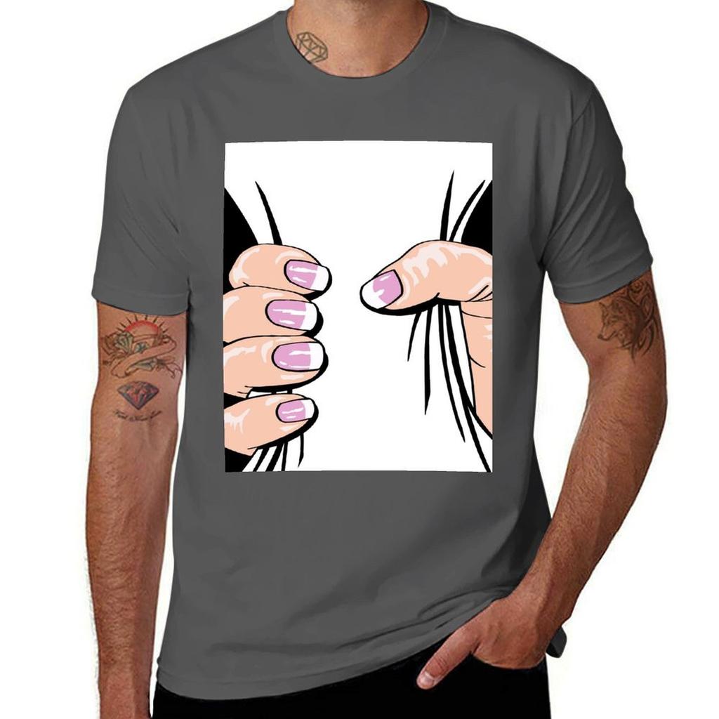 Big Hand Squeezing Tshirt Breathable Gym Short Sleeve Tshirt