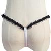 European & American Lace Trim Thong: Sexy Lingerie & T-Back Panty