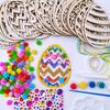 Wooden Easter Egg Craft Kit-Paint Your Festive Ornaments,Perfect for Teenagers&Adults,Ideal for Spring Classroom Activities