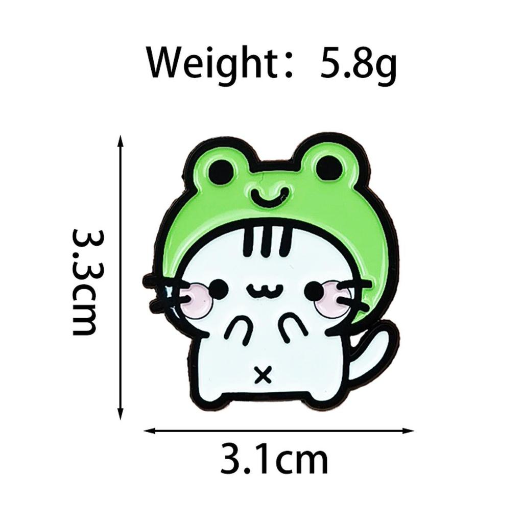 Alloy Animal Charms: Penguin & Frog Brooches for Kids' Backpacks
