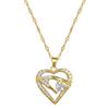 Love Hand Holding Sincere Light Luxury Temperament Gorgeous Full Diamond Necklace Female Versatile Collarbone Chain Titanium Steel Chain