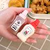 2pz Mini Bottiglia per Salse Ricaricabile Ketchup Miele Contenitori per Insalata Bottiglie Barattoli per Salse Portatili Scatola Dispenser per Condimenti per Scatola da Pranzo