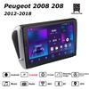 Android Car-Play Car Radio For Peugeot 2008 208 2012-2018 Multimedia Player Head Unit Stereo GPS Navigation BT WIFI,2+64GB