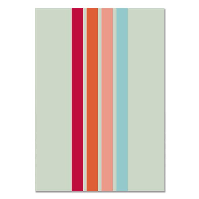 

Абстрактное сочетание цветов, настенное искусство, простой геометрический декор, холст, картина в стиле ретро, ​​постеры на скандинавскую тему для украшения дома 21cm×30cm NoFrame