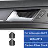 4PCS Real Carbon Fiber For Volkswagen Golf 7 2014-2019 Car Inner Door Bowl Panel Decoration Stickers Car Interior Accessories