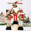 2026 Christmas Ornaments Snowflake Santa Claus Elk Plaid Cloth Doll Hotel Shopping Mall Xmas Decoration Ornaments Navidad Noel