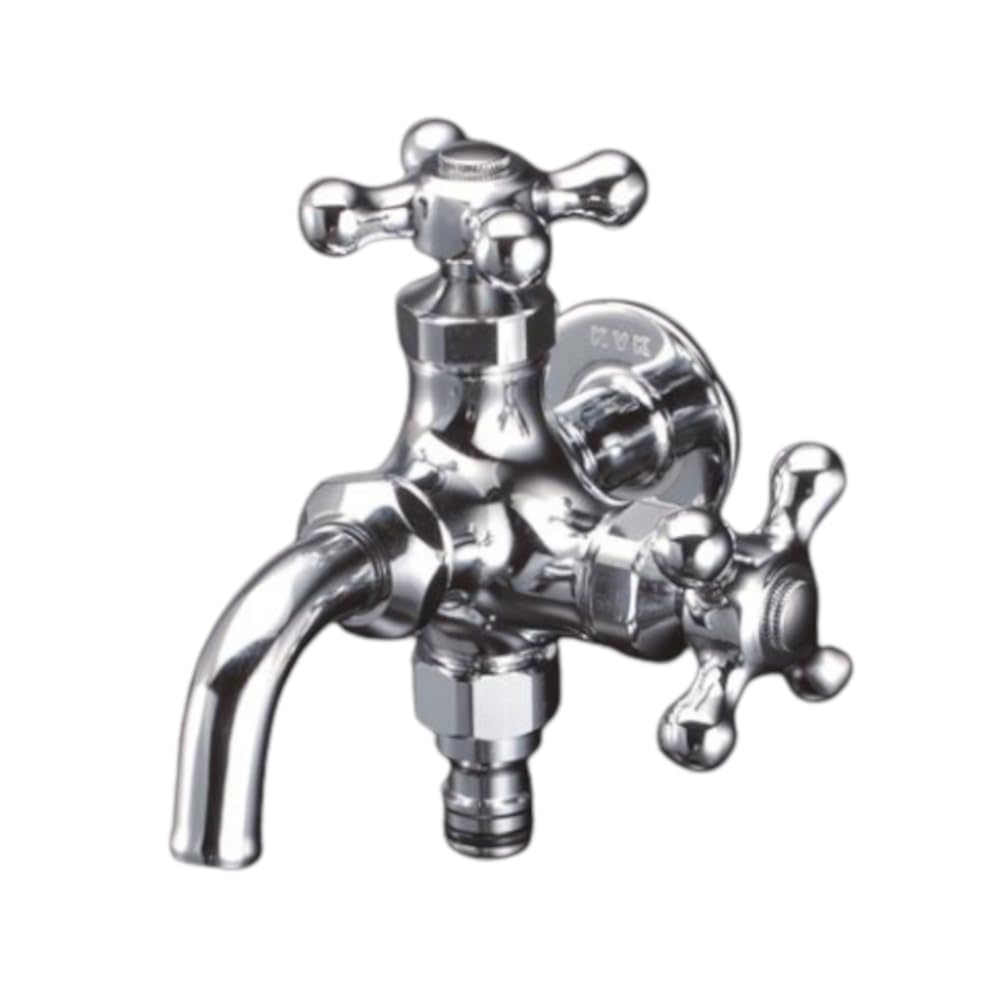 

KVK Наружный двухвентильный горизонтальный кран с ниппелем для подключения шланга (для Холодного Климата) K124CSPZ