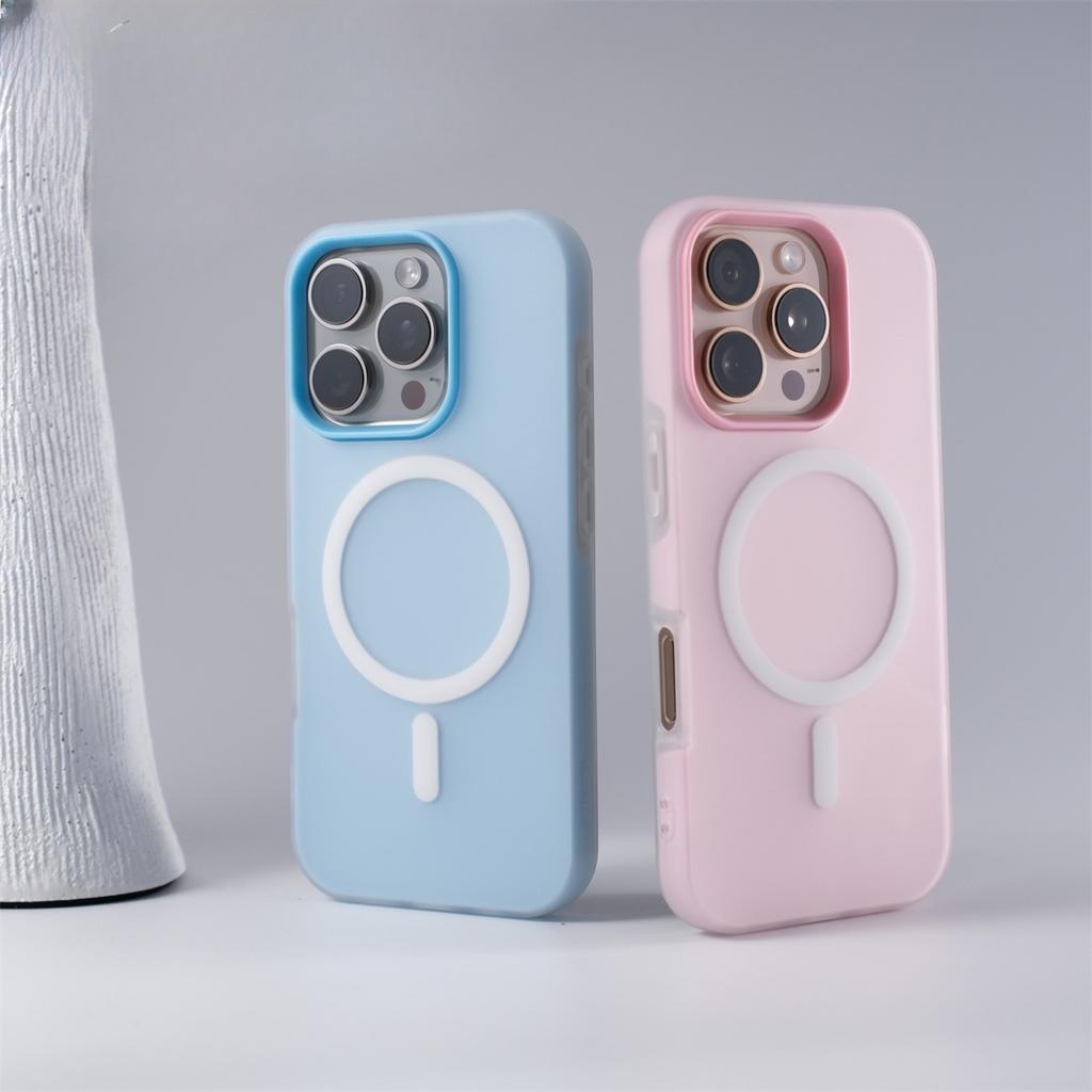 Applicable To IPhone 16 Dopamine Jelly Magnetic Phone Case Apple 15 Promax Skin Matte Protective Case 14