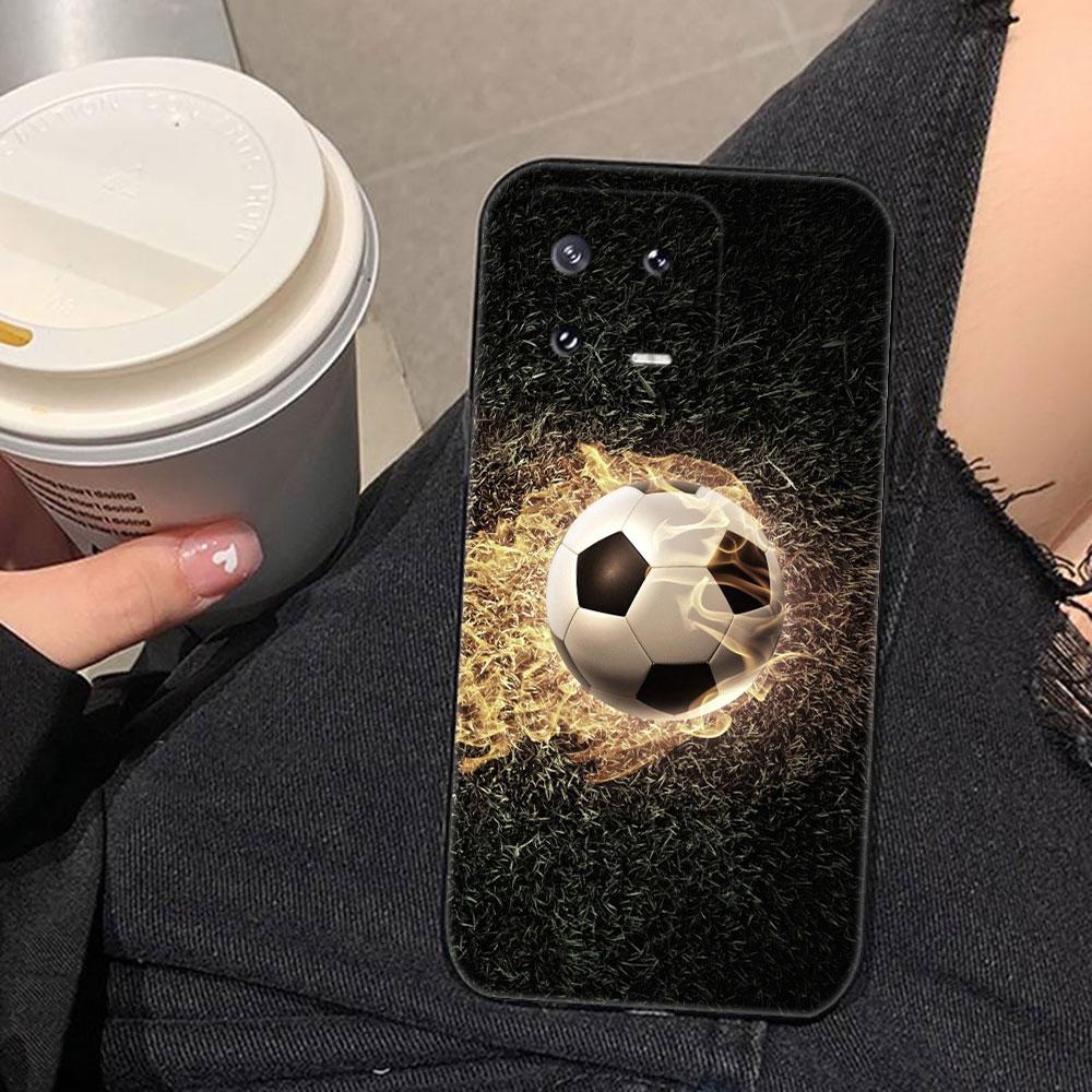 Soccer Football Ball Cover Phone Case For Xiaomi 15 15T 14 14T 13 12T 11 11T POCO F8 F7 F6 F5 X7 X5 M6 M7 PRO Ultra DIY Case