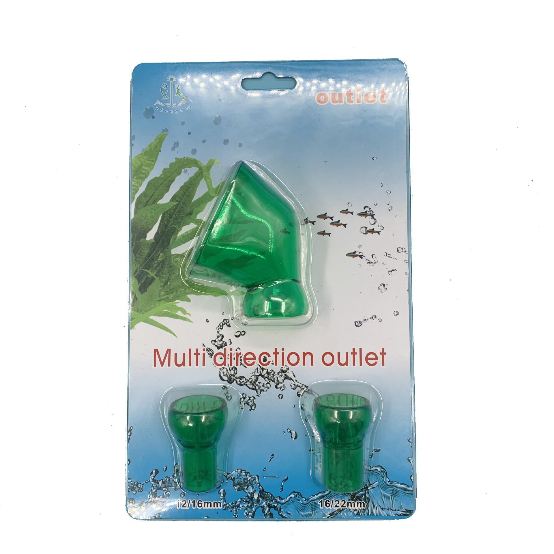 

12/16 мм 16/22 мм 1x Аксессуар для розетки для аквариумных рыбок и водных растений зелёный