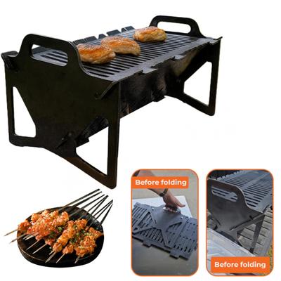 Yousheng Schlitzgrill Zusammenklappbarer BBQ-Grill Werkzeugloser Aufbau Tragbare Campinggrills für Camping Tailgating Wohnmobil Kochen im Freien