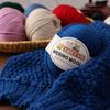 Merino Wool Yarn 3 Strand Medium Fine Hand Knitting Thread For Sweaters Hats Scarves DIY Crochet Craft Needlework Supplies And Handmade Projects