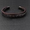 European and American Accessories Batch Simple Titanium Steel Men's Leather Bracelet, Double-layer Student Jewelry 2026