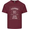 Fathers Day No 1 Stepdad Step Dad Funny Unisexs Light Cotton TShirt