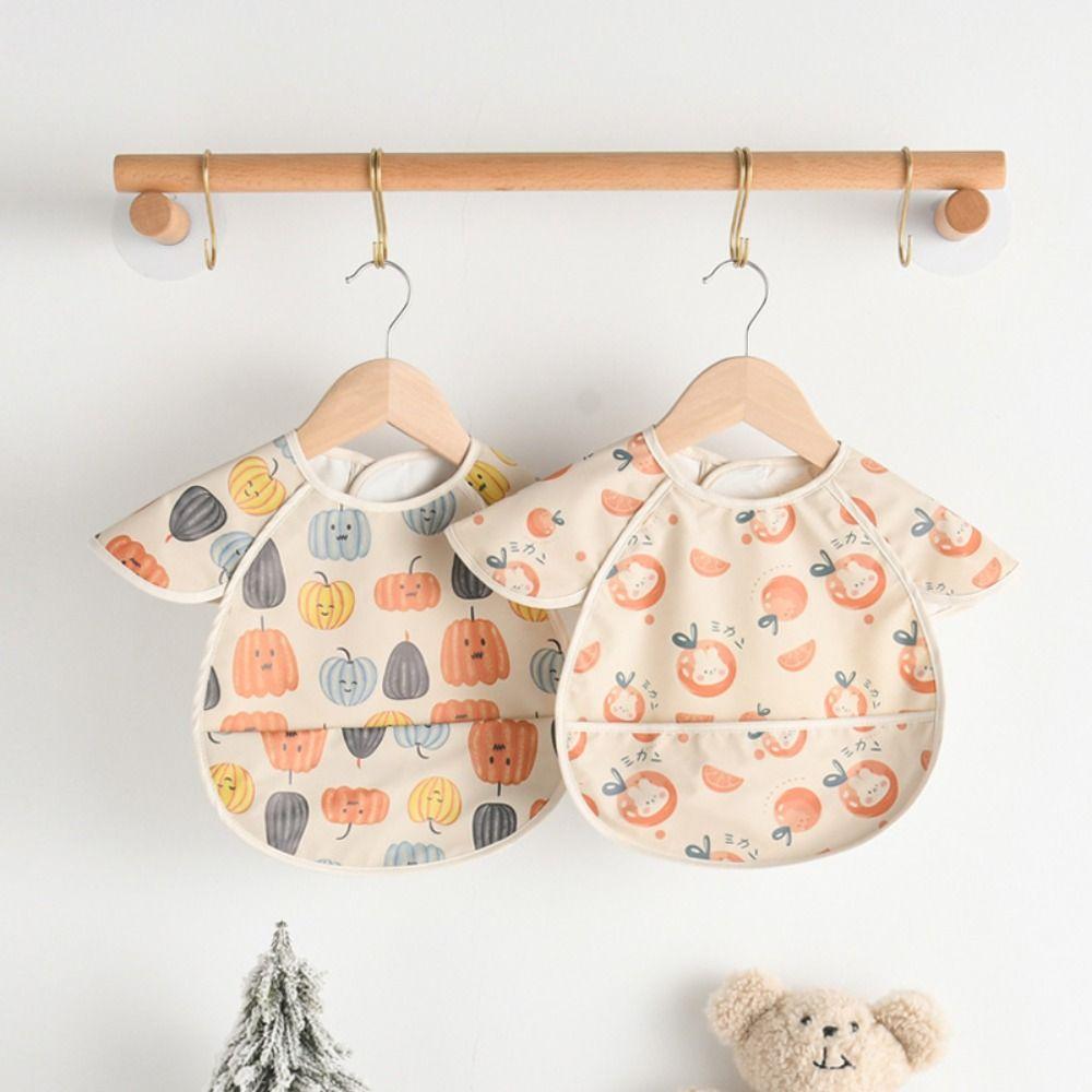 Waterproof Baby Bibs Short Sleeve Bandana Bibs Rice Bag Washcloth Bib Kids Products