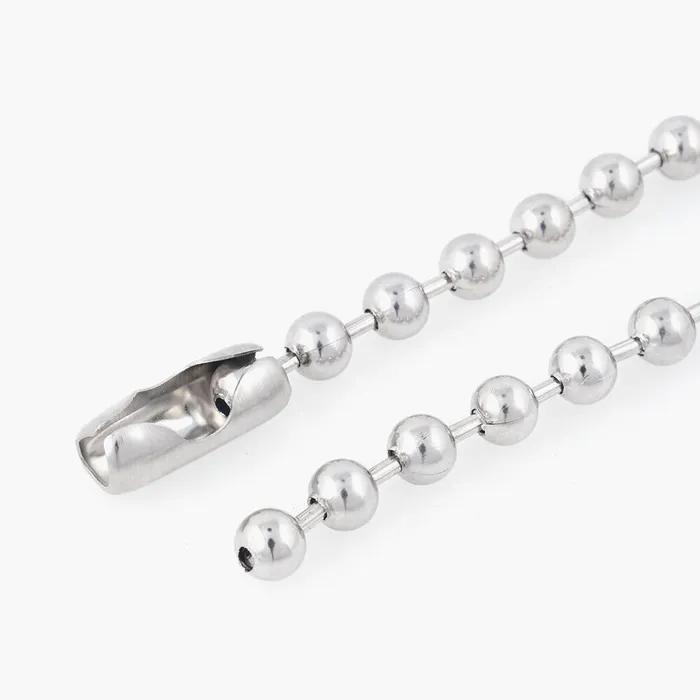 8mm Bold Surgical Steel Ball Chain Bracelet (C2501AC1238_SV)