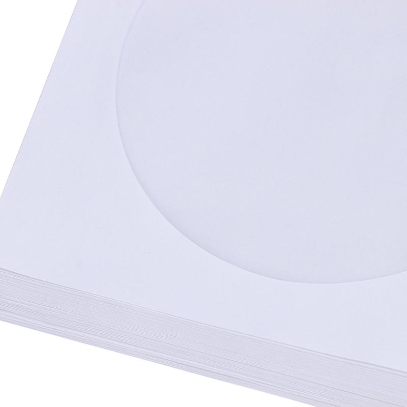 Envelopes Storage Clear Window Case Flap White Folded Paper Bag 10/50Pcs 12.5Cm Cd Dvd Disc Paper Sleeves