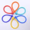 6Pieces Stretchy Silicone Bracelets Kids Sensory Toy Adjustable Textured Wristband Stress Relief Stimulation Sensory Toy