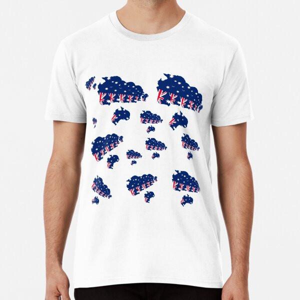 Australia flag (4) Premium T-Shirt S to 5XL Made in the AU/USA T-Shirt
