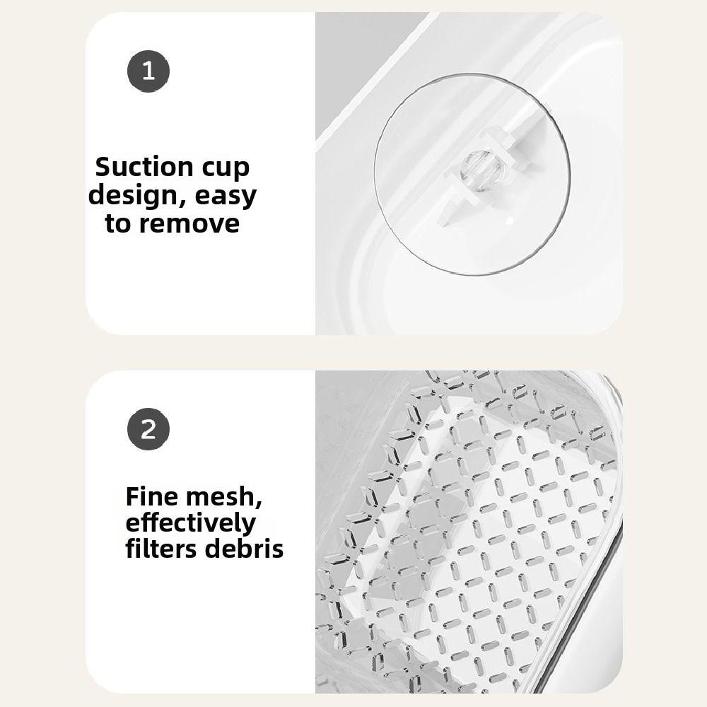 2Pcs Suction Cup Sink Strainer Basket Creative Food Residue Separator  Kitchen Accessories